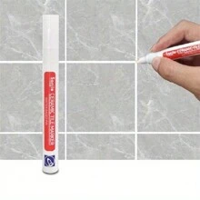 1/2/3 nhánh, Bút sửa chữa đường nối gạch, Bút trám gạch màu trắng, Sửa chữa sàn gạch phòng tắm, Bút đánh dấu gạch chống thấm nước chống nấm mốc, Bút đánh dấu đường nối tường, Cải thiện nhà cửa - trắng - Xem 6