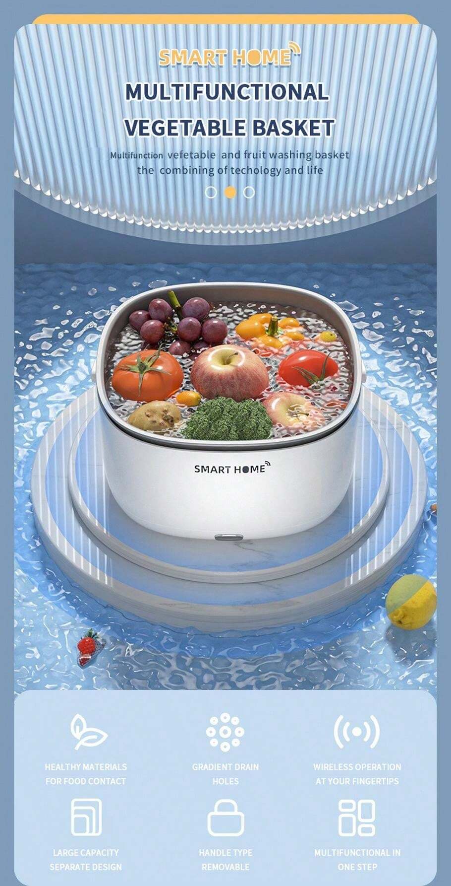 Fruit And Vegetable Cleaner, Fruit And Vegetable Electric Washer