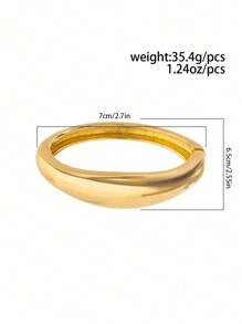 1pc Vintage Asymmetrical Cuff Bracelet, Delicate Alloy Gold & Silver Plated Open Bangle, Non-Fading And Attractive Wristband For Women's Daily Wear, Friends Gathering, Romantic Vacation, Street Snap, Female Fashion Show, Jewelry Gift