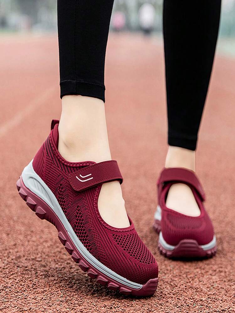 Women Breathable Walking Shoes Women Fashionable Mary Jane Sneakers Adjustable Work Nurse Shoes Lightweight Flats SHEIN UK