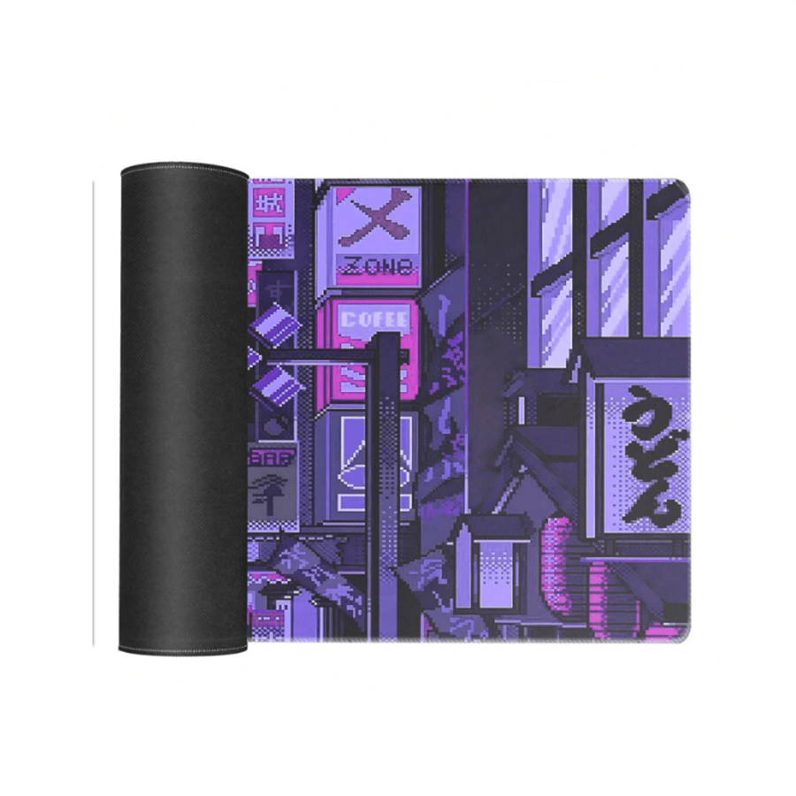 LIMKRIAN Cyberpunk Tokyo Grand Tapis De Souris De Jeu Pour Bureau