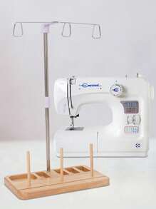 Thread Stand 3 Spools Holder For Domestic Embroidery And Sewing Machines Thread Spool Holder Stand Home-Wooden Base - Apricot - View 4