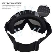 CHCYCLE Dirt Bike Riding Goggles Motorcycle Racing Motocross Goggles Anti-Scratch ATV MX Off-Road Helmet Goggles - Transparent - View 4