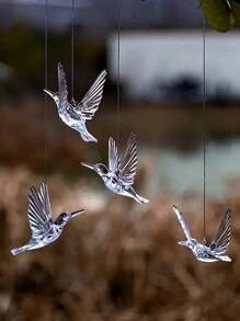 2pcs Wedding Decorations Transperent Acrylic Hummingbird For Party Backdrop, Home Ceiling Decor,Home Decor ,Room Decor,Wall Decor Gifts Birthday Graduation