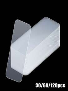 30/60/120 Pces Fita Dupla Face Acrílica Nano Impermeável Traceless Fita Adesiva Clara Para Colagem De Parede Doméstica, 5x1.8cm