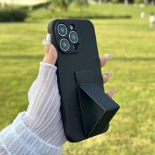 1入組覆蓋液態矽膠的黑色推拉式支架手機殼,兼容三星galaxy S24 S23 S22 S21 S20 Ultra + Fe Plus - 黑色 - 查看 4