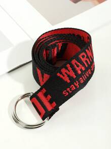 1 pezzo Cintura casual unisex con motivo a lettera, adatta per uso quotidiano boho, scuola estiva, casual scolastico, business, ragazzo, marito, padre, regalo per papà, uso quotidiano, moda, adolescente, all'aperto, vacanza, atletica, viaggio, strada, boho, autunno vintage, autunno, Ognissanti
