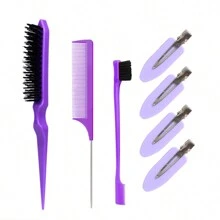 Bộ 7 dụng cụ tạo kiểu tóc bóng mượt - Lược chải, lược đuôi chuột và lược chải cạnh dành cho chăm sóc tóc nữ - 4 kẹp tóc không uốn cong - Kẹp tạo kiểu tóc tại salon, không nhăn, không móp, hoàn hảo cho tóc mái, tóc gợn sóng và trang điểm - Có được kiểu tóc chải ngược và chải tóc bóng mượt hoàn hảo Lược chải tóc, lược chải tóc, lược, dụng cụ làm tóc, sản phẩm và phụ kiện tóc cho thợ cắt tóc, đồ dùng làm đẹp thiết yếu khi đi du lịch, trở lại trường, đồ dùng thiết yếu khi đi du lịch nghỉ lễ, phụ kiện tóc cho phụ nữ, lược, lược chải tóc, lược chải tóc, lược chải tóc, lược chải tóc, lược chải tóc, lược gỡ rối, lược chải bóng, lược chải tóc mini, bộ lược chải tóc, lược gỗ, lược, lược chải tóc bóng, lược chải tóc, lược chải tóc, lược chải tóc, bộ lược chải tóc, lược chải tóc, lược chải tóc mini, lược gỡ rối, sản phẩm chăm sóc tóc, dụng cụ làm tóc, đồ dùng cho tóc, chăm sóc tóc, lược chải tóc xoăn, thợ cắt tóc, phụ kiện thợ cắt tóc, thiết bị làm tóc - Nhiều màu - Xem 9