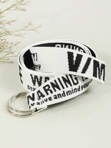 1 pezzo Cintura casual unisex con motivo a lettera, adatta per uso quotidiano boho, scuola estiva, casual scolastico, business, ragazzo, marito, padre, regalo per papà, uso quotidiano, moda, adolescente, all'aperto, vacanza, atletica, viaggio, strada, boho, autunno vintage, autunno, Ognissanti