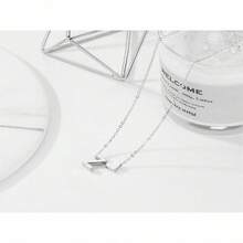 1pc Gold Alloy Simple Fashion 26 Letter Heart Pendant Choker Pendant Couple Necklace Collarbone Chain