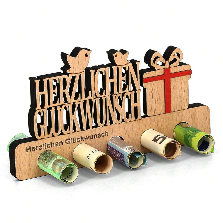 Giftota - Original Birthday Money Gift Wood - Money Gift For Bicycle - Aeroplane - Wedding - Ship - Car Wooden Gifts - Money Gift For Friends, Family, Lovers, Cyclists - Multiple Styles - 禮物 - 查看 1