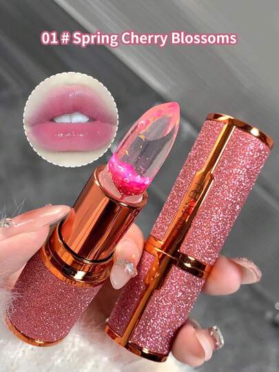 DAIMANPU 1 Pieza Bálsamo Labial Hidratante De Larga Duración, No Pegajoso, Que Cambia De Color Con La Temperatura, Para El Cuidado Y Prevención De Labios Agrietados
