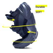 Mens Running Tennis Shoes Slip On Walking Fashion Athletic Sneakers Work Gym Shoes Comfort Lightweight Mesh Soft Sole… - 深蓝 - 查看 5