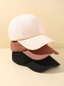 3件套 时尚可爱棒球帽，可调节遮阳帽，适合男士、女士、婴儿，春夏休闲佩戴 - 彩色 - 查看 5