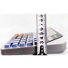 OSALO Gold Black Desk Calculator With Large Key Buttons, 12 Digits, Large Eye-Angled Display, Solar And Battery Powered For Home And Office Commercial, World Earth Day, Arbor Day, Golden Week - Multicolor - View 3