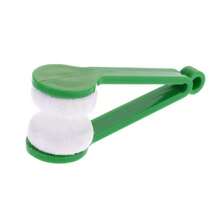 1pc Portable Mini Sunglasses Cleaning Brush, Glasses Lens Cleaner, Color Random