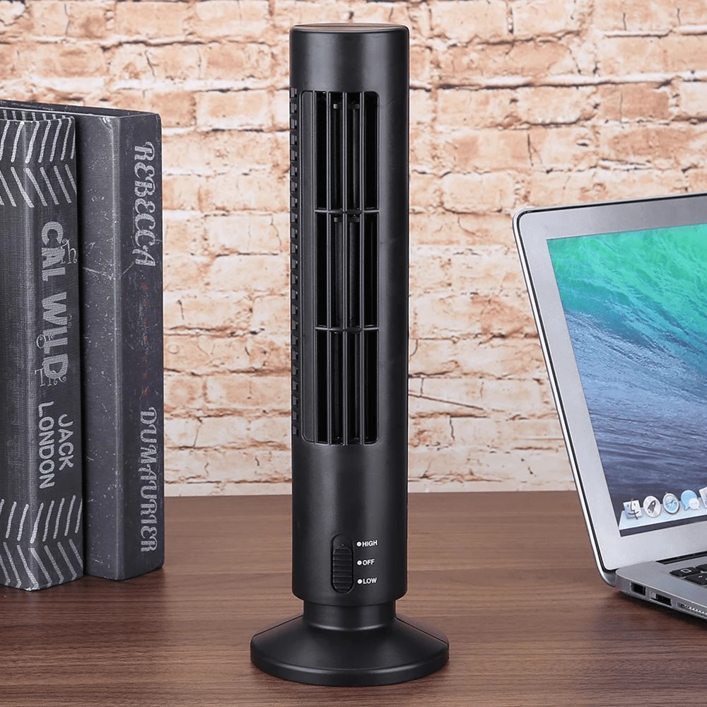 Mini ventilador de torre - Negro - Ver 1
