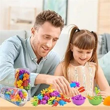 1 set de jucării de numărat cu grafică din TPE cu desene animate, jucării educative amuzante și creative pentru copii