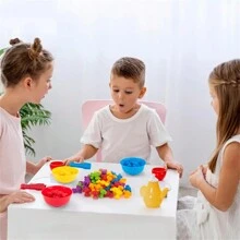 1 set de jucării de numărat cu grafică din TPE cu desene animate, jucării educative amuzante și creative pentru copii