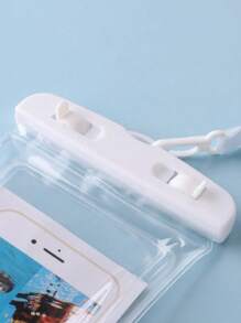 Bolso de celular PVC impermeable exterior - Blanco - Ver 2