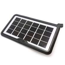 Panel Type Cell Phone Charger With 8w 6v Solar Cells Universal USB Inputs - Black - View 4