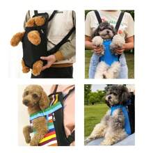 1 Miếng Lưới thoáng khí Ba lô địu thú cưng , Mặt trước Túi đeo chéo ngực Đối với Chó nhỏ Và Mèo , Di động ngoài trời Thú cưng Túi du lịch - Màu be - Xem 11