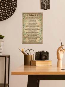 Putuo Decor 1 pezzo Insegna in metallo vintage spagnola, Salmo 91, decorazione murale per casa, living di stile country, dimensioni 20 x 30 cm, idea regalo - Multicolore - Visualizzare 2