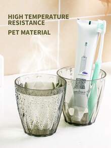 2入組漱口杯,宿舍洗漱杯,情侶牙刷杯,輕奢家居用品 - 綠色 - 查看 3