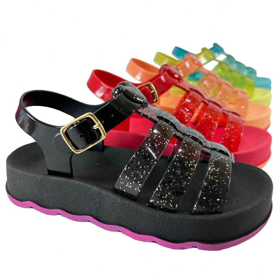 Kids Flat Sandals - Màu xanh Bạc hà - Xem 1