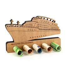 Giftota - Original Birthday Money Gift Wood - Money Gift For Bicycle - Aeroplane - Wedding - Ship - Car Wooden Gifts - Money Gift For Friends, Family, Lovers, Cyclists - Multiple Styles - 巡航 - 查看 1