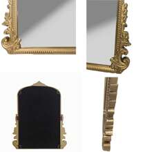 1pc Arched Mirror With Mdf Frame, Suitable For Wall Decoration In Entryway, Fireplace, Bedroom, Living Room, Hallway, Bathroom Best Gifts Birthday Graduation Home Decor Back To School Room Decor School Supplies