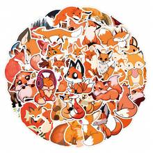 60pcs Fox Stickers, Waterproof Vinyl Graffiti Stickers Suitable For Water Bottles, Laptops, Phones, Skateboards, Guitars, Luggage, Scrapbooks, Helmets, Party Decorations And Gifts - Multicolor - View 3