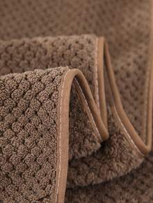 5 cái/bộ Màu thuần Dứa Lưới Lông cừu san hô Khăn mặt ( 3 Khăn Tay + 2 Khăn tắm ) Với Thanh tú , Thiết kế , Siêu Mềm , Sấy khô nhanh & Hấp thụ , Thích hợp Đối với Vật dụng trong nhà Sử dụng - Nâu sâm - Xem 6