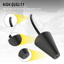 Smoke Cone Leak Detector Exhaust Intake Boot Adapter Diagnostics For Automotive EVAP Leak Locator Tester - Black - View 2