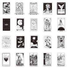 62pcs Black And White Card Sticker, Gothic Horror Waterproof Vinyl Decal For Water Bottle, Laptop, Phone, Skateboard, Guitar, Luggage, Notebook, Hard Hat, Party Supply, Scrapbooking, Gift Decoration For Children, Teenagers And Adults.,Stickers,Goth,Card Sticker