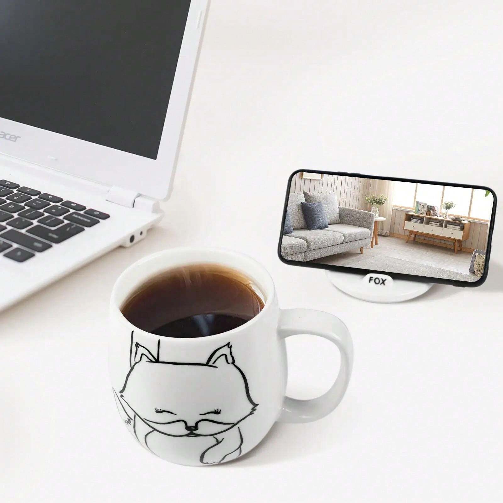 1 Tazza In Ceramica Con Marchio, Stile Artistico Moderno, Tazza Da - Foto 8