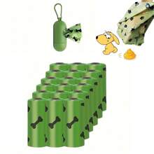 Túi phân chó - Chống rò rỉ , Cực dày , Thú cưng Túi rác Nạp tiền - xanh quân đội - Xem 1