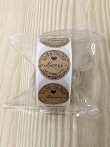 500Pcs/Roll Thank You Paper Gift Wrapping Stickers Packaging Self Adhesive Label,Christmas