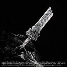 Colgante De Cuchilla Rota De Vikingo Con Runas Para Hombre, Collar De Joyería De Cuchilla Rota