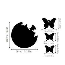 1pc Acrylic Butterfly Mirror Wall Sticker Self-Adhesive 3d Decorative Background Wall Decal Soft Mirror Stick - Gold - View 2