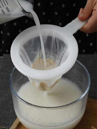 1pc Soy Milk Strainer Filter Bag, Fine Mesh Home Juicer Separation Strainer, Kitchen Drain Spoon Filter Bag
