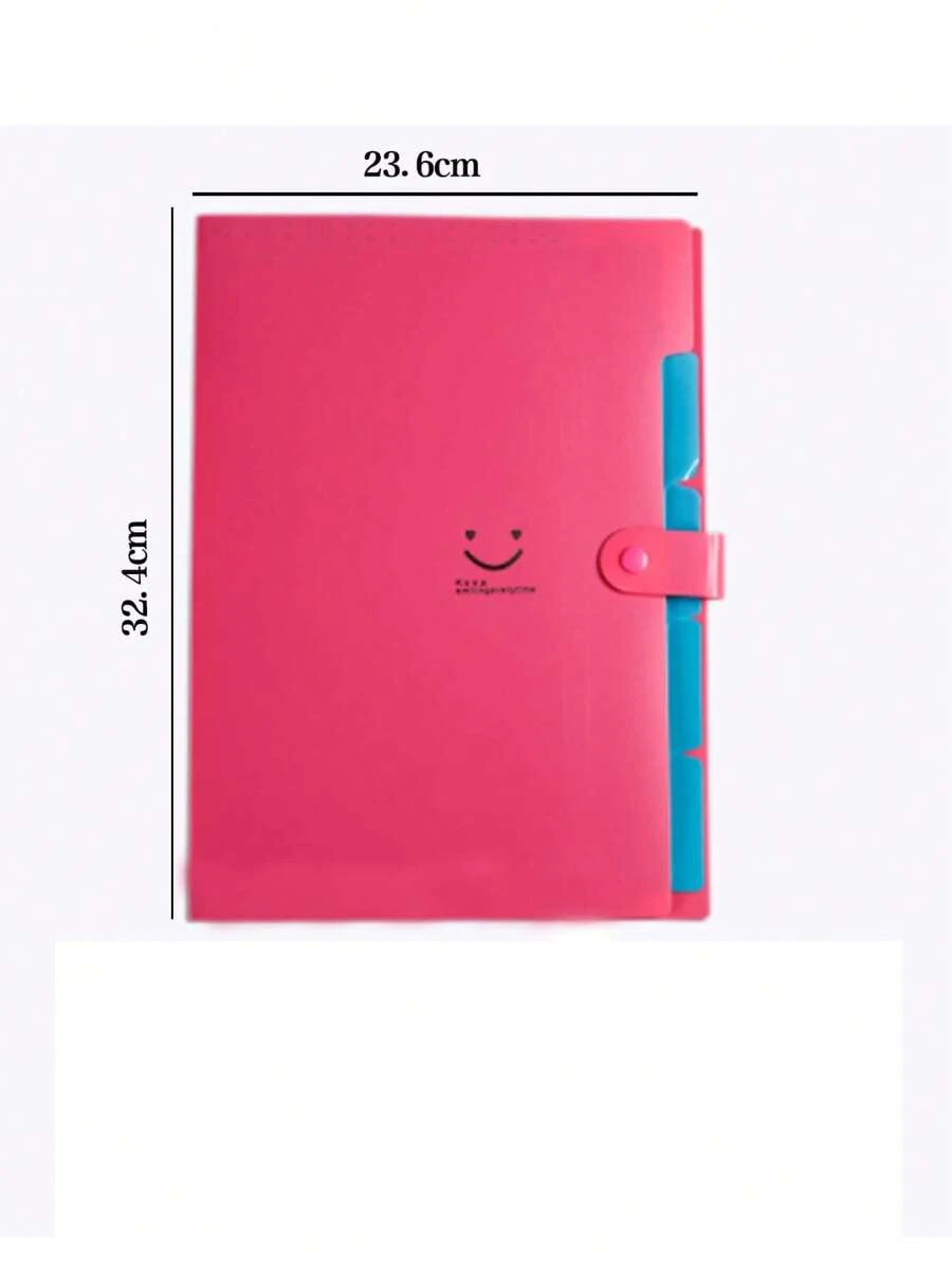 Accordion File Folder With Multiple Compartments Made Of Plastic