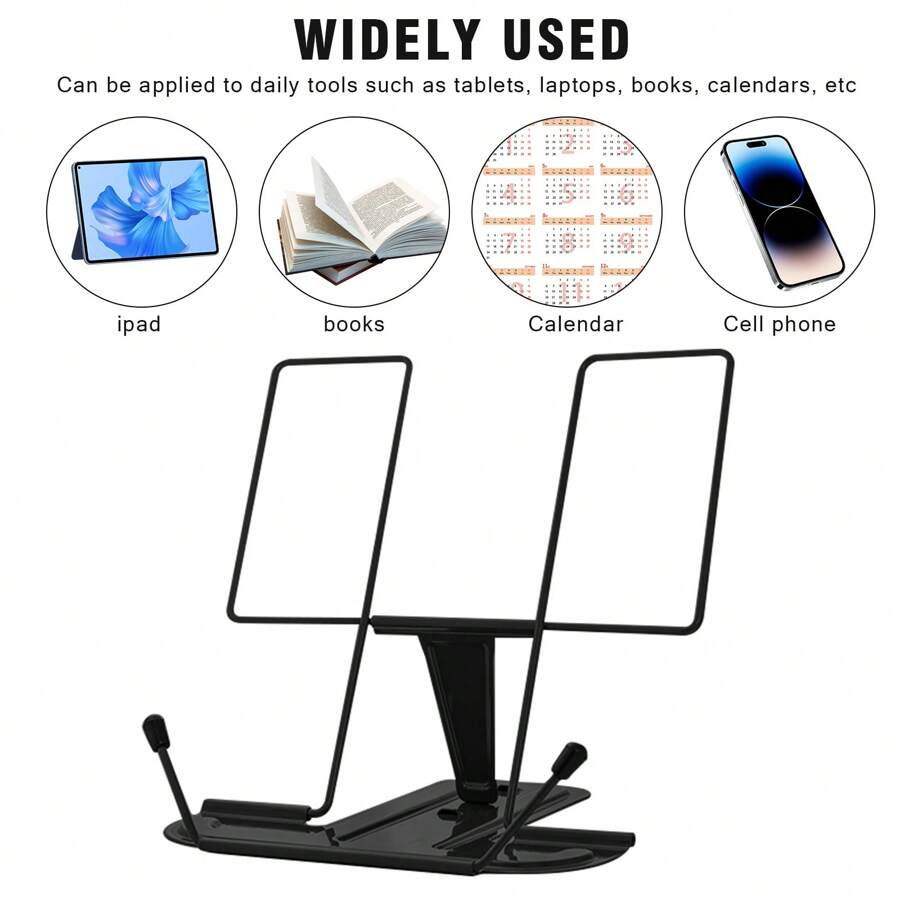 Wrought Iron Bookshelf Rack Display Stand Pictures Fold Book Holder