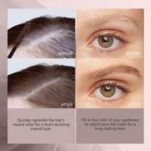 SHE LOVES Pluma Temporal De Tinte Para Cabello, Palo De Tinte Para Cubrir El Cabello Blanco Y Gris, Palo De Teñido De Cabello Duradero, Ocultador De Raíces De Cabello Que Camufla Instantáneamente El Cabello Gris #03 Negro