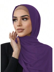 1Pc Soft Chiffon Scarf Shawl Long Scarf Wrap For Evening Dresses, Chiffon Hijab Scarves Headwrap For Women Elegant For Abaya Accessories Veiled Clothes,Beach,Holiday - Multicolor - View 5