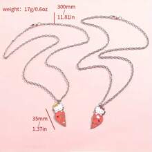 Sanrio Genuine Sanrio Bracelet Cute Hello Kitty Pendant Sweet Necklace Kitty Cat Kuromi My Melody Cinnamoroll Set Birthday Gifts Cartoon Jewelry Accessories (Some Parts May Be Random)