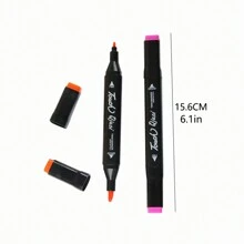 雙頭藝術描圖筆組,男孩女孩都適用,80種顏色的繪圖筆 - 彩色 - 查看 2