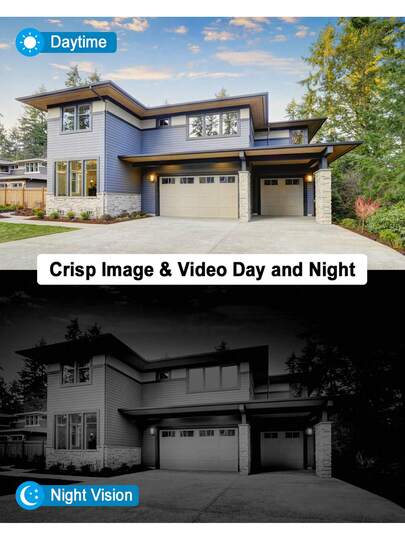 ANRAN Outdoor Solar WiFi Surveillance Camera, 360° PTZ Battery Night Vision Bidirectional Audio, AI/PIR Human Detection, Siren, Alexa, Q03 Zwart Max view 7