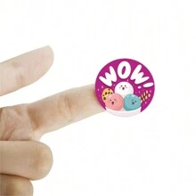 300pcs/Roll Cartoon Reward Stickers, Gift Decoration Labels, Stationery Stickers Back To School Scrapbook Supplies Funny Stickers Laptop Stickers Kindle Phone Stickers - Multicolor - View 3