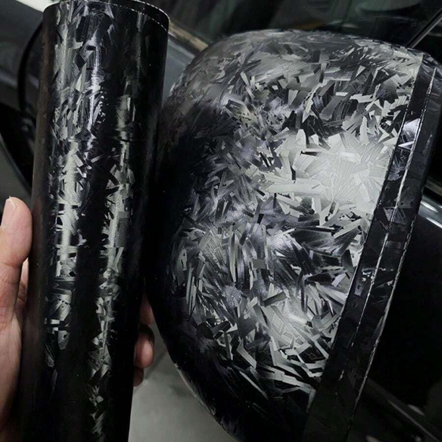 50CM*100CM Matt Glass Carbon Black Carbon Fiber Wrap Vinyl Car